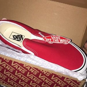 Red Slip On Vans